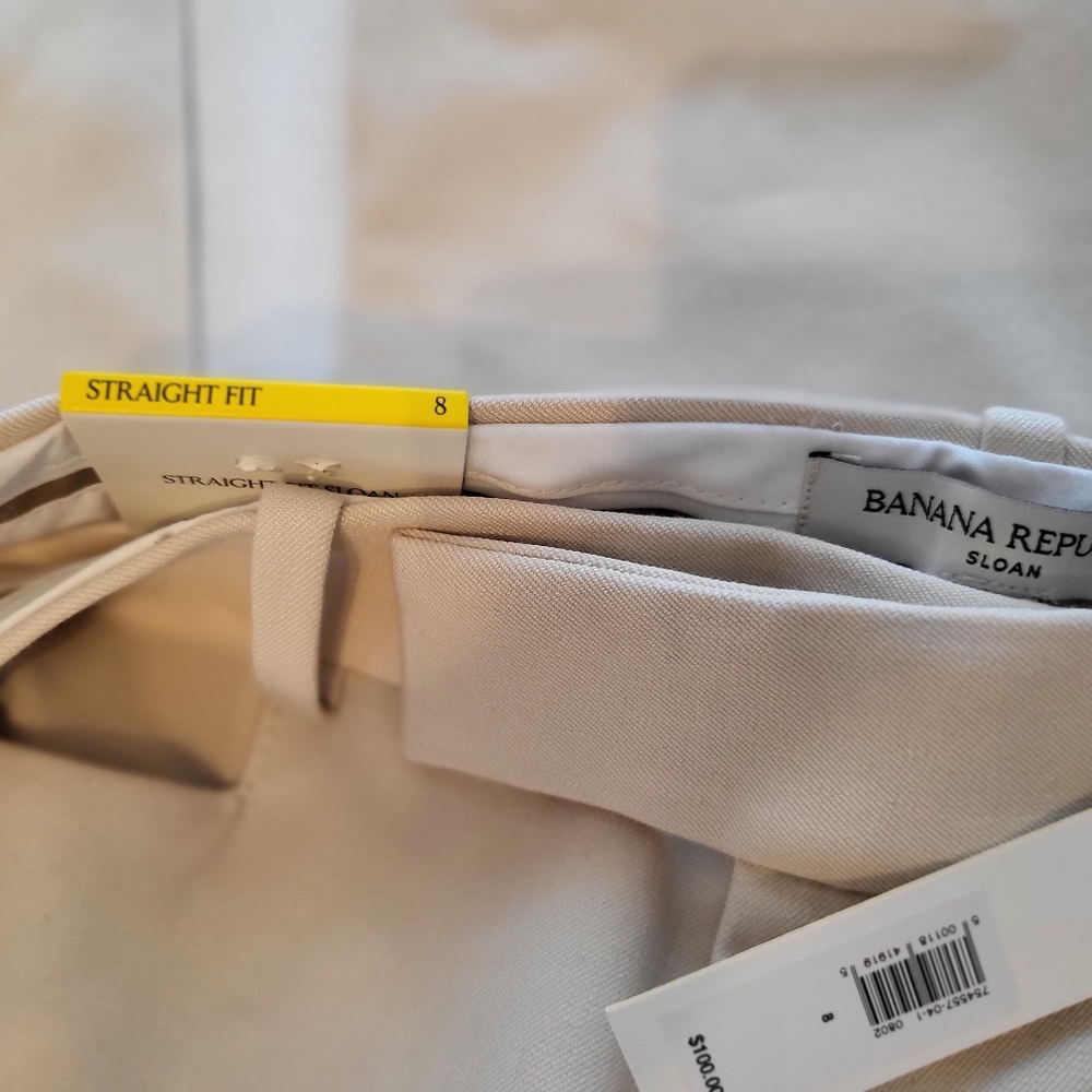 Banana Republic Cream Sloan Pants